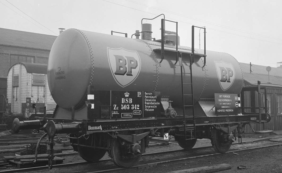 BP jernbanetankvogn DSB litra ZE nr. 503 042
