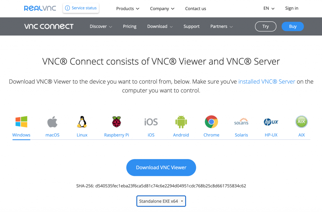 ECoS fjernstyring med VNC-Viewer