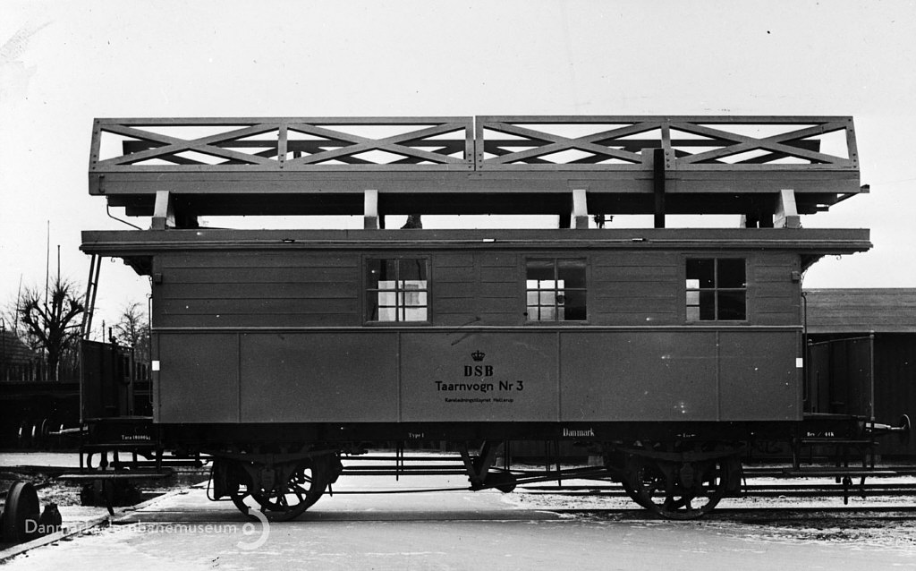 Tårnvogn nr. 3, køreledningstilsynet, CvVk 1944, Foto Service, arkiv 2086 DJM